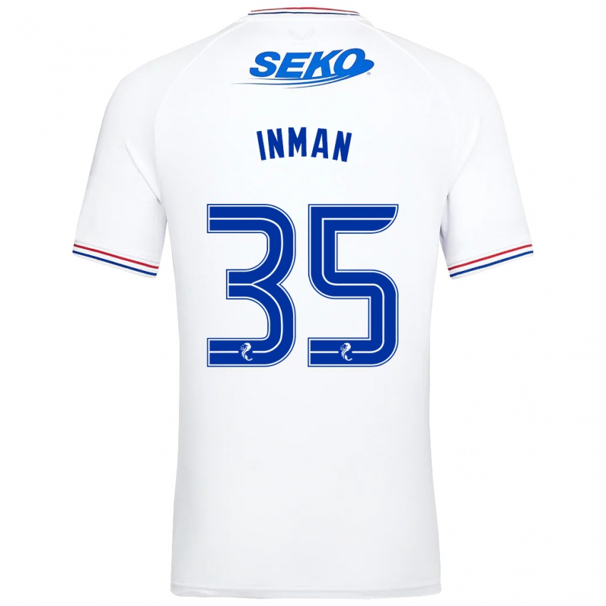Hombre Camiseta Lucy Inman #35 Blanco 2ª Equipación 2023/24 La Camisa Argentina