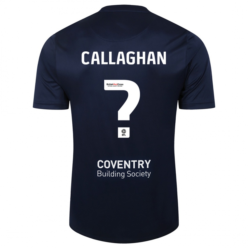 Hombre Camiseta Charlie Callaghan #0 Rojo Azul Marino 2ª Equipación 2023/24 La Camisa Argentina