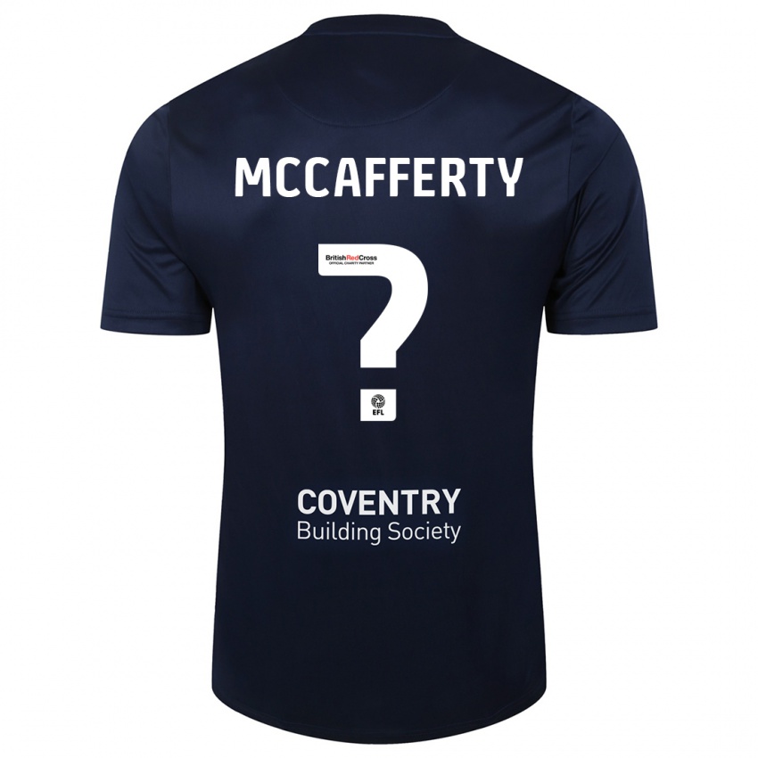 Hombre Camiseta Lewys Mccafferty #0 Rojo Azul Marino 2ª Equipación 2023/24 La Camisa Argentina