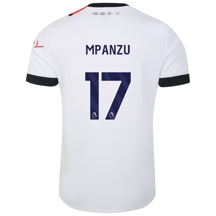 Hombre Camiseta Pelly Ruddock Mpanzu #17 Blanco 2ª Equipación 2023/24 La Camisa Argentina