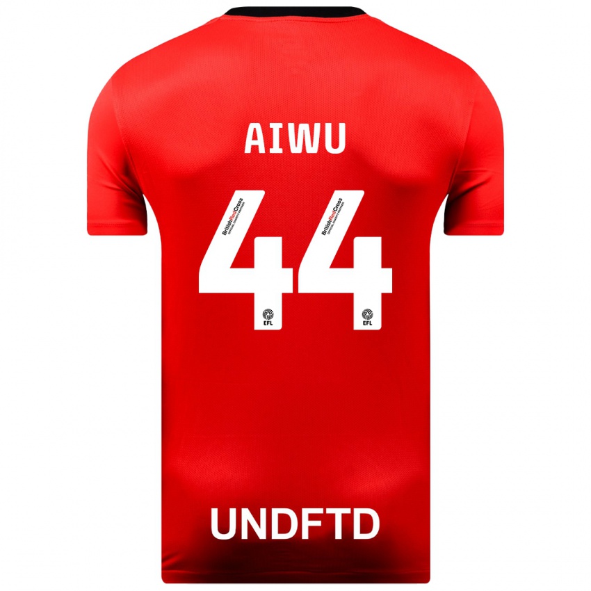 Hombre Camiseta Emanuel Aiwu #44 Rojo 2ª Equipación 2023/24 La Camisa Argentina