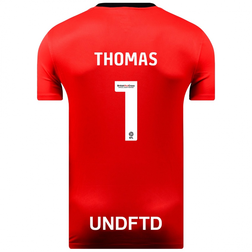 Hombre Camiseta Lucy Thomas #1 Rojo 2ª Equipación 2023/24 La Camisa Argentina