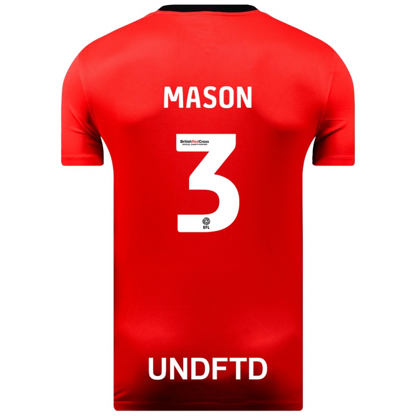 Hombre Camiseta Ellie Mason #3 Rojo 2ª Equipación 2023/24 La Camisa Argentina