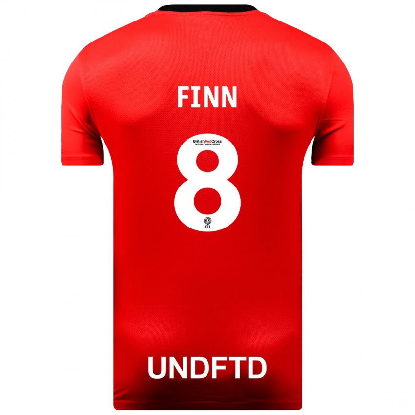 Hombre Camiseta Jamie Finn #8 Rojo 2ª Equipación 2023/24 La Camisa Argentina