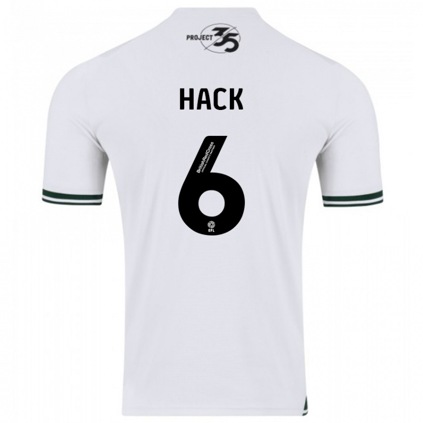 Hombre Camiseta Lucy Hack #6 Blanco 2ª Equipación 2023/24 La Camisa Argentina