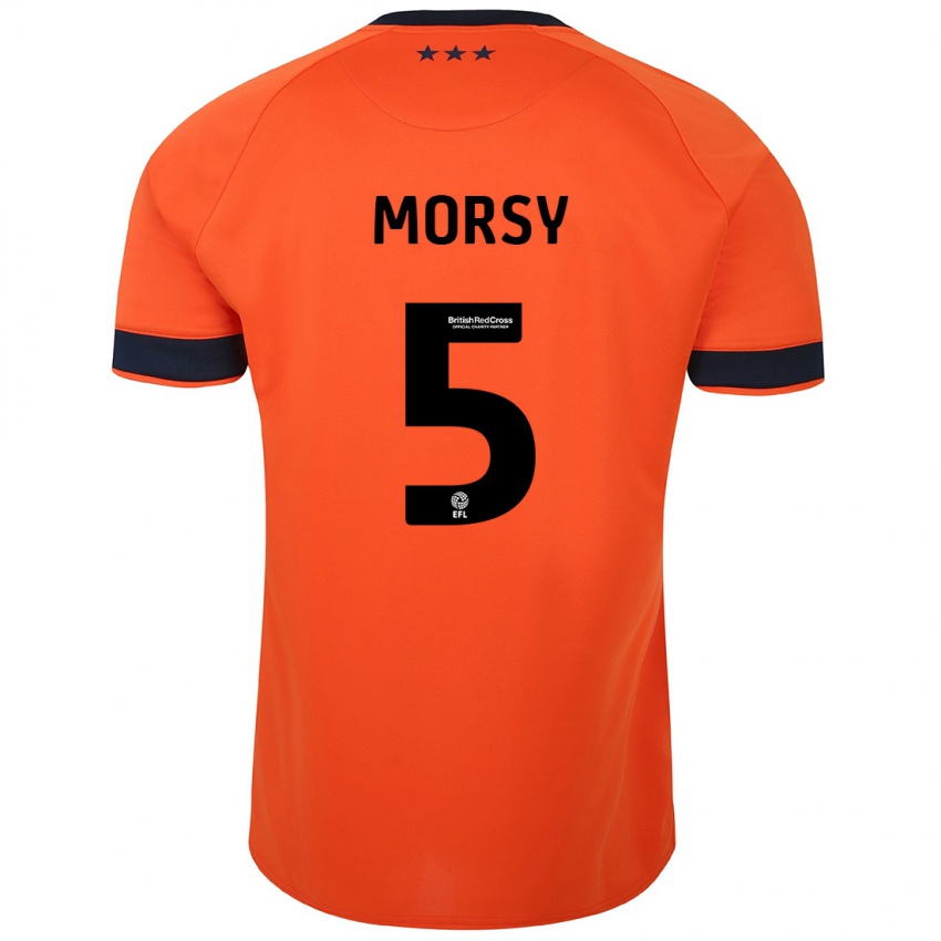 Hombre Camiseta Samy Morsy #5 Naranja 2ª Equipación 2023/24 La Camisa Argentina