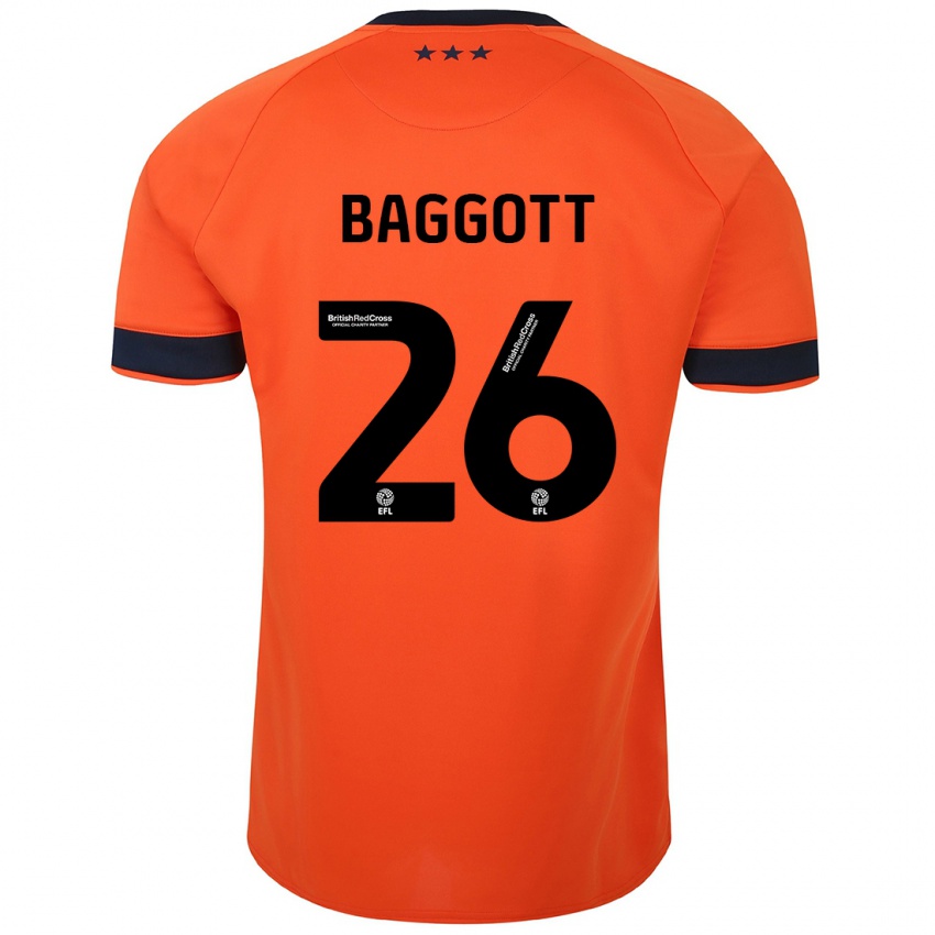 Hombre Camiseta Elkan Baggott #26 Naranja 2ª Equipación 2023/24 La Camisa Argentina