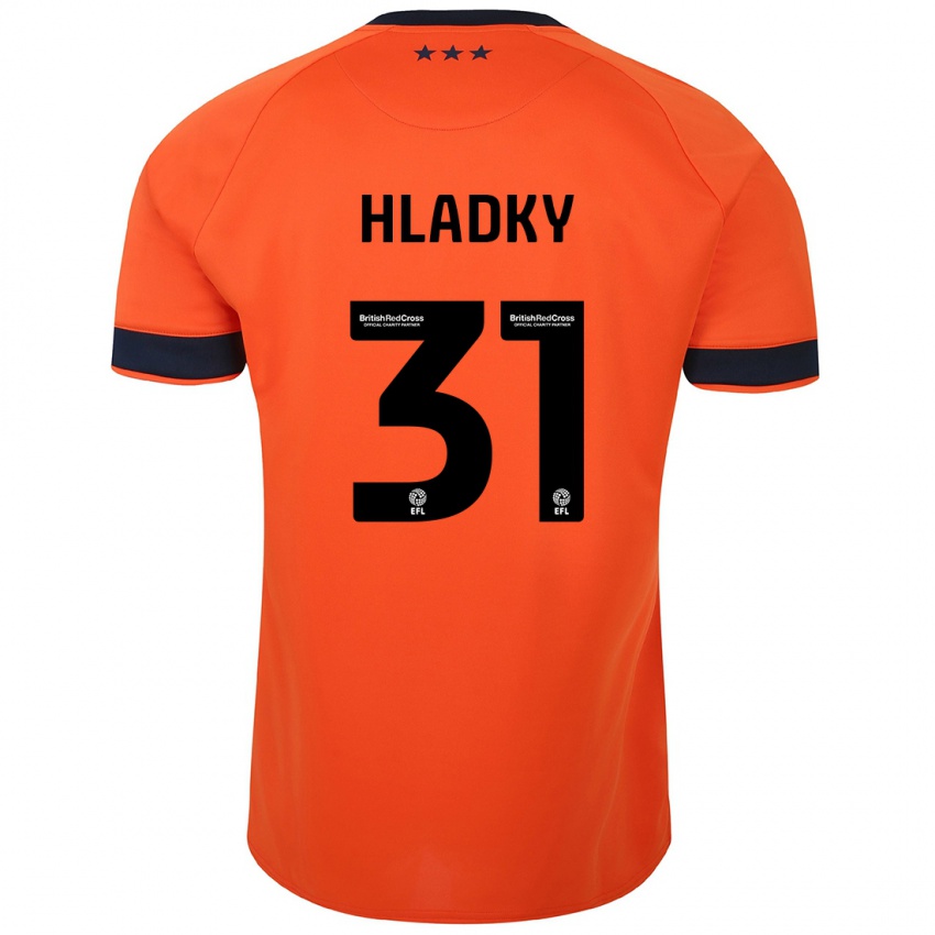 Hombre Camiseta Vaclav Hladky #31 Naranja 2ª Equipación 2023/24 La Camisa Argentina