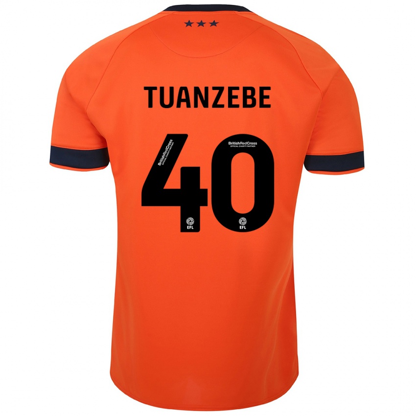 Hombre Camiseta Axel Tuanzebe #40 Naranja 2ª Equipación 2023/24 La Camisa Argentina