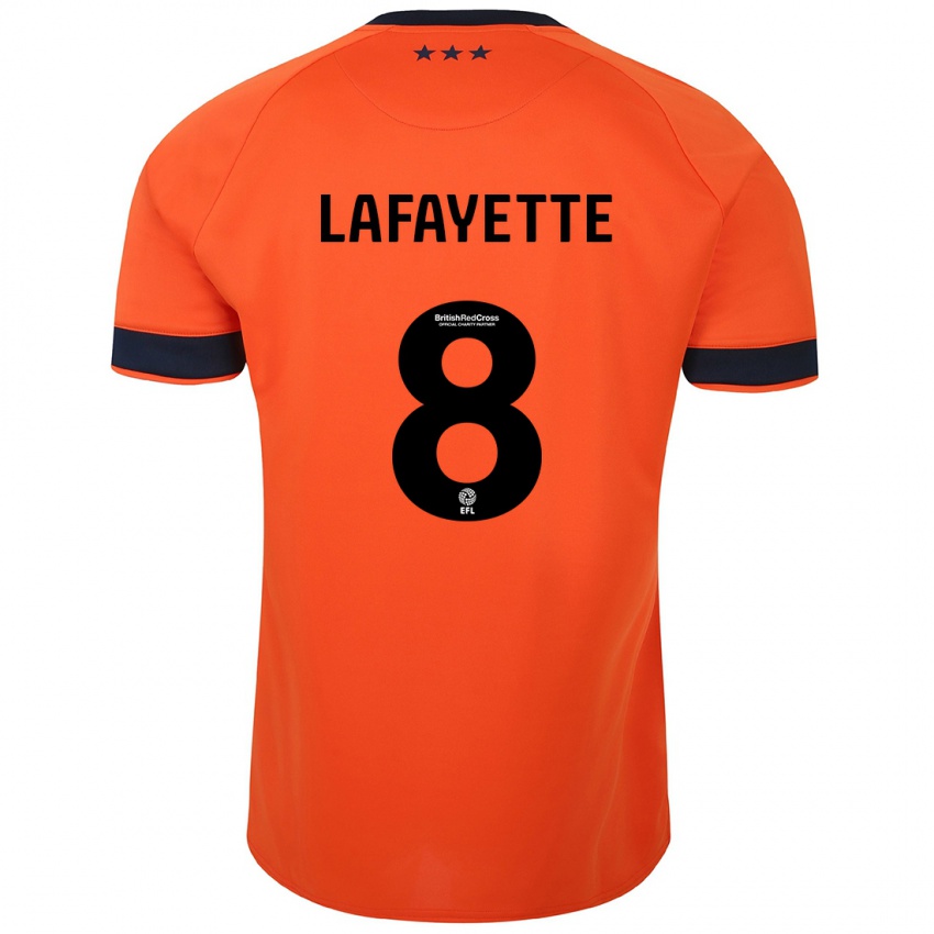 Hombre Camiseta Abbie Lafayette #8 Naranja 2ª Equipación 2023/24 La Camisa Argentina