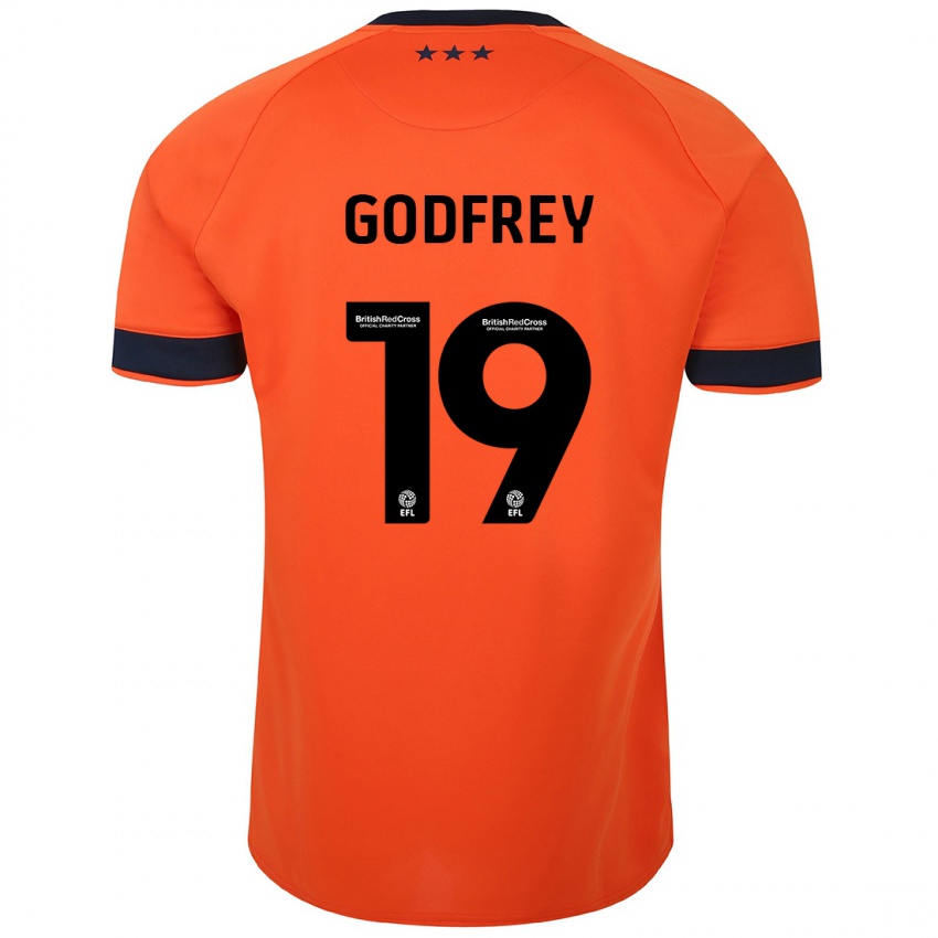 Hombre Camiseta Freya Godfrey #19 Naranja 2ª Equipación 2023/24 La Camisa Argentina