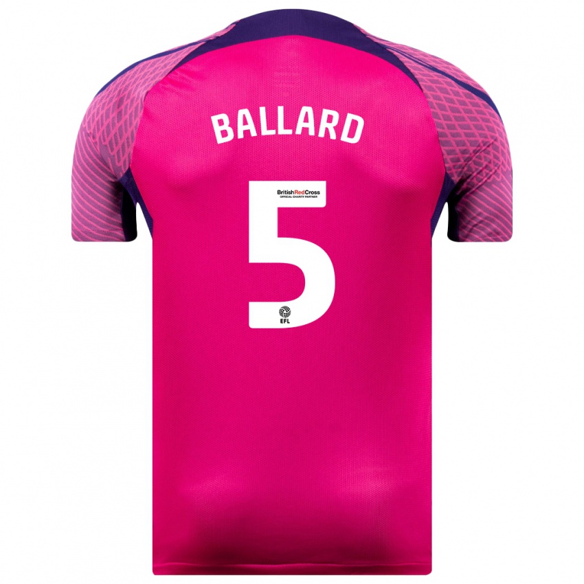 Hombre Camiseta Daniel Ballard #5 Morado 2ª Equipación 2023/24 La Camisa Argentina