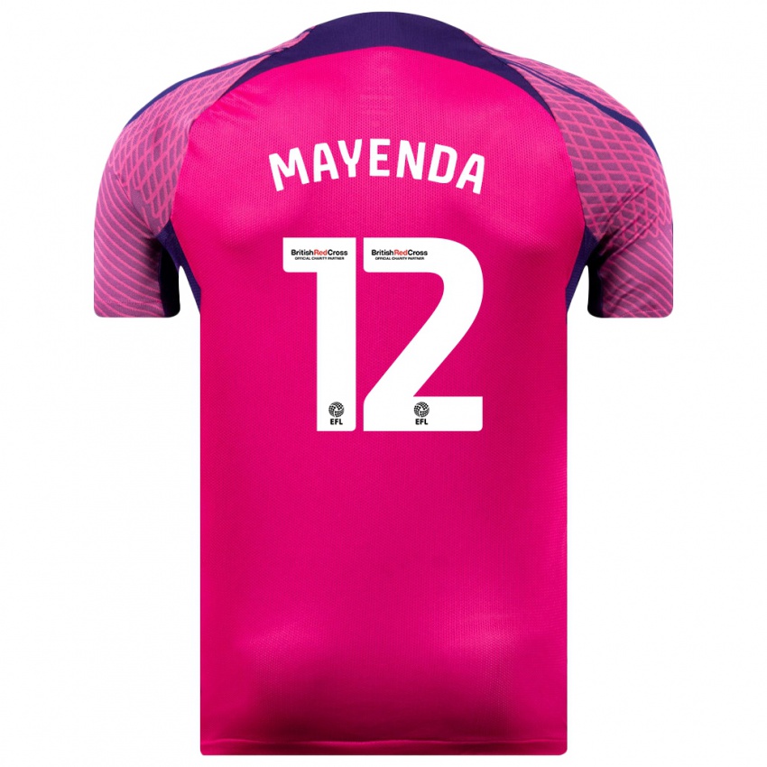 Hombre Camiseta Eliezer Mayenda #12 Morado 2ª Equipación 2023/24 La Camisa Argentina