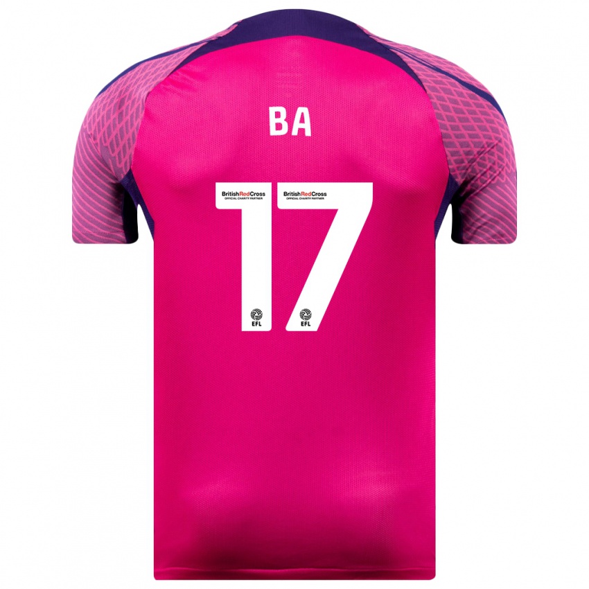 Hombre Camiseta Abdoullah Ba #17 Morado 2ª Equipación 2023/24 La Camisa Argentina