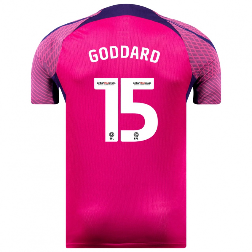 Hombre Camiseta Amy Goddard #15 Morado 2ª Equipación 2023/24 La Camisa Argentina