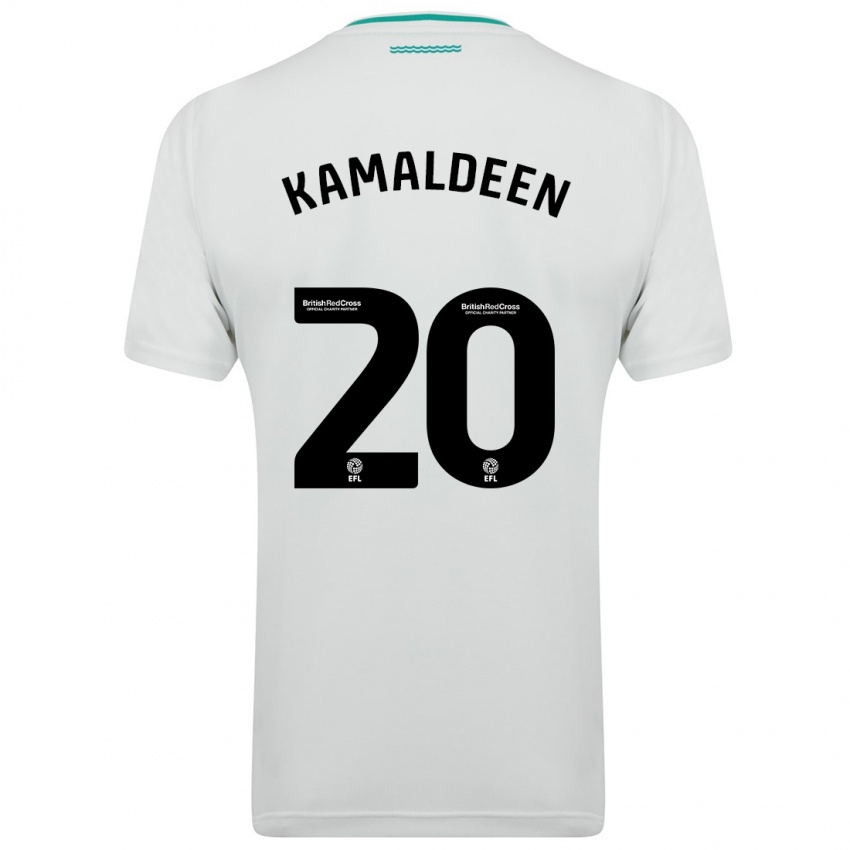 Hombre Camiseta Kamaldeen Sulemana #20 Blanco 2ª Equipación 2023/24 La Camisa Argentina