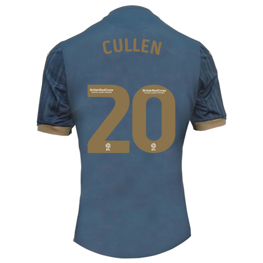 Hombre Camiseta Liam Cullen #20 Verde Azulado Oscuro 2ª Equipación 2023/24 La Camisa Argentina