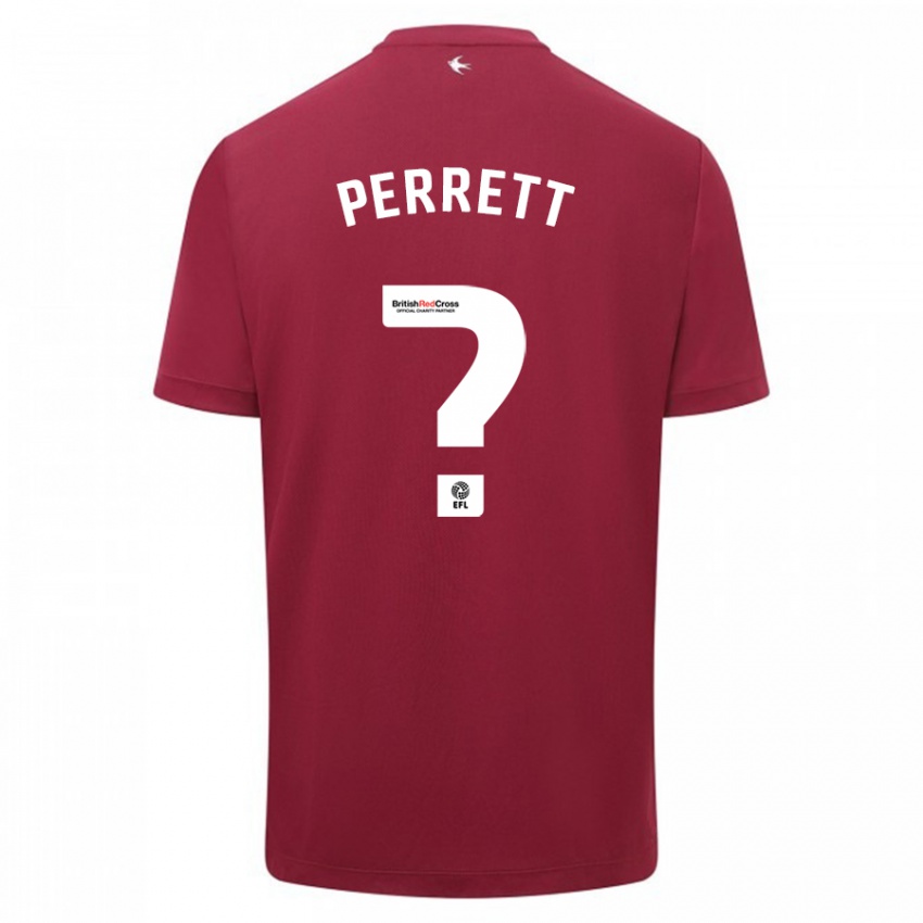 Hombre Camiseta Troy Perrett #0 Rojo 2ª Equipación 2023/24 La Camisa Argentina