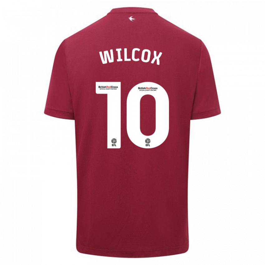 Hombre Camiseta Danielle Wilcox #10 Rojo 2ª Equipación 2023/24 La Camisa Argentina