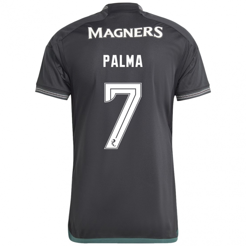 Hombre Camiseta Luis Palma #7 Negro 2ª Equipación 2023/24 La Camisa Argentina