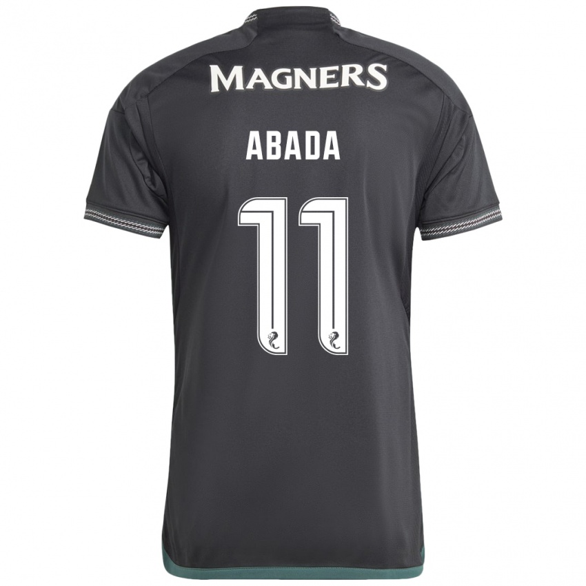 Hombre Camiseta Liel Abada #11 Negro 2ª Equipación 2023/24 La Camisa Argentina
