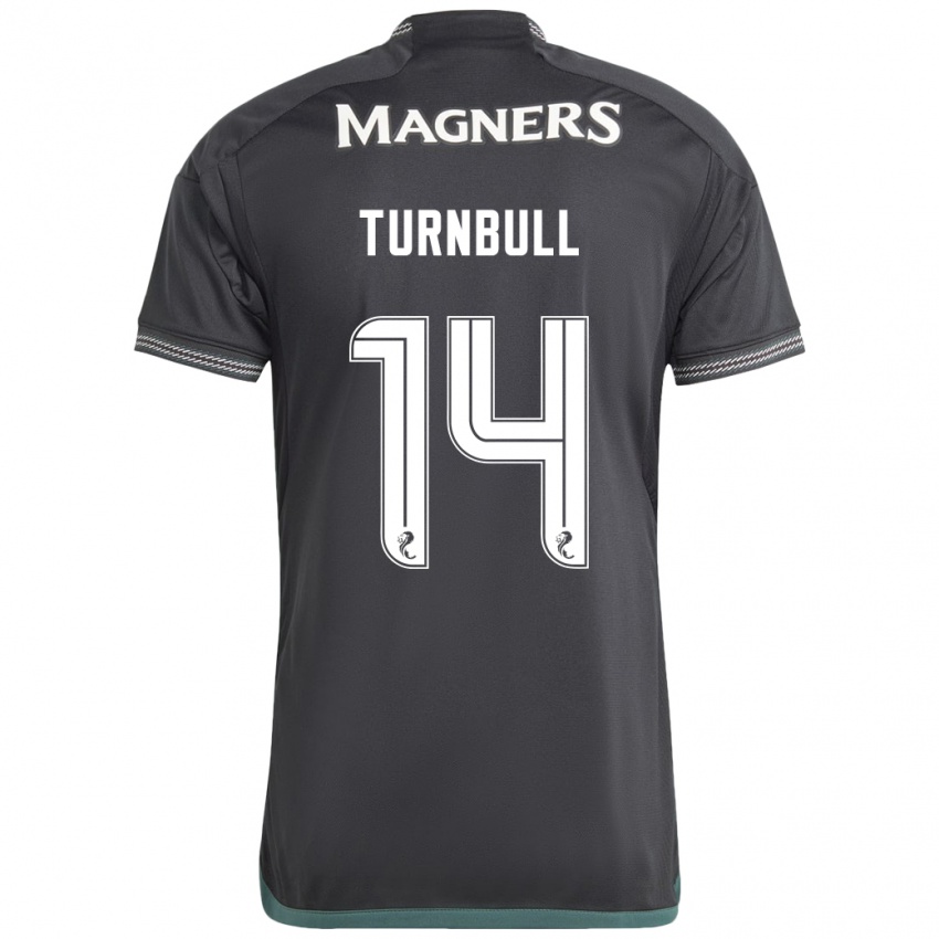 Hombre Camiseta David Turnbull #14 Negro 2ª Equipación 2023/24 La Camisa Argentina