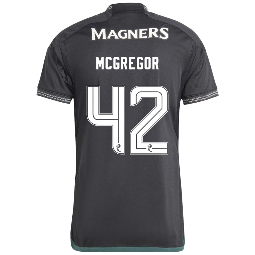 Hombre Camiseta Callum Mcgregor #42 Negro 2ª Equipación 2023/24 La Camisa Argentina