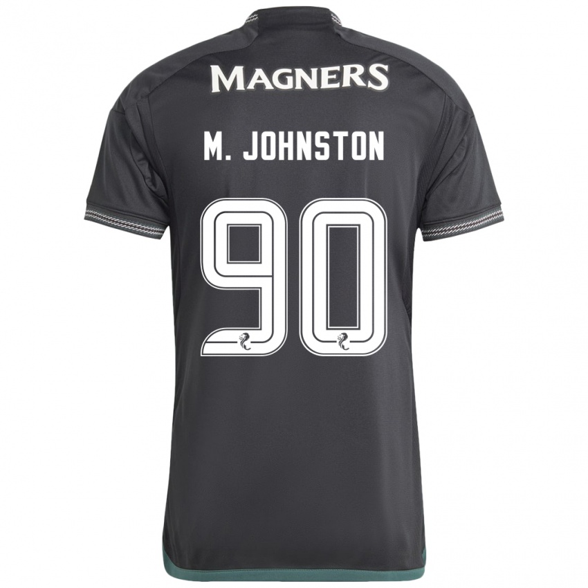 Hombre Camiseta Mikey Johnston #90 Negro 2ª Equipación 2023/24 La Camisa Argentina