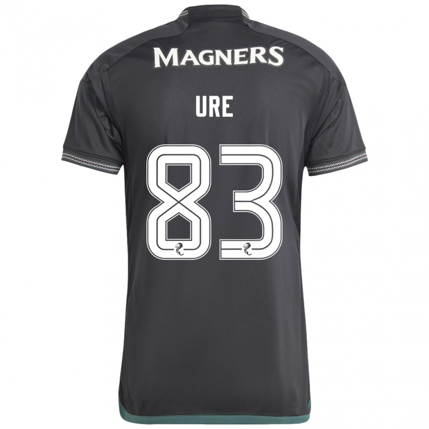 Hombre Camiseta Kyle Ure #83 Negro 2ª Equipación 2023/24 La Camisa Argentina