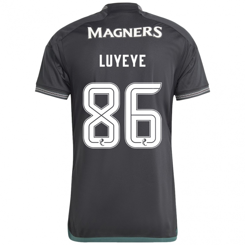 Hombre Camiseta Benny-Jackson Luyeye #86 Negro 2ª Equipación 2023/24 La Camisa Argentina