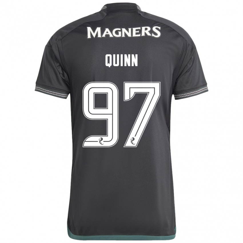 Hombre Camiseta Ben Quinn #97 Negro 2ª Equipación 2023/24 La Camisa Argentina