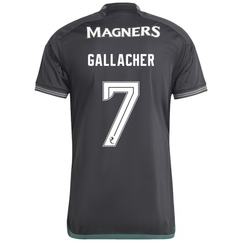Hombre Camiseta Amy Gallacher #7 Negro 2ª Equipación 2023/24 La Camisa Argentina