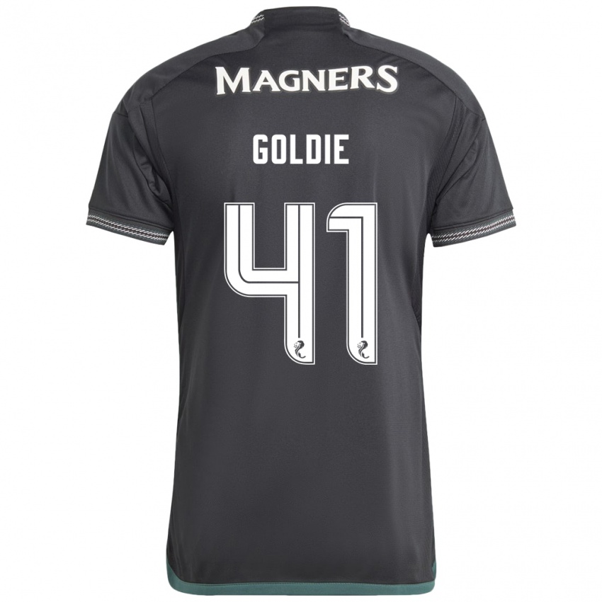 Hombre Camiseta Clare Goldie #41 Negro 2ª Equipación 2023/24 La Camisa Argentina