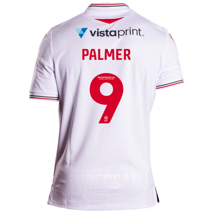 Hombre Camiseta Ollie Palmer #9 Blanco 2ª Equipación 2023/24 La Camisa Argentina