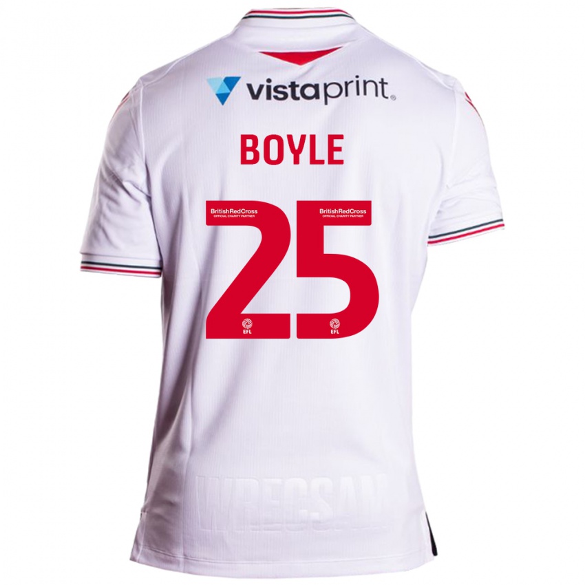 Hombre Camiseta Will Boyle #25 Blanco 2ª Equipación 2023/24 La Camisa Argentina