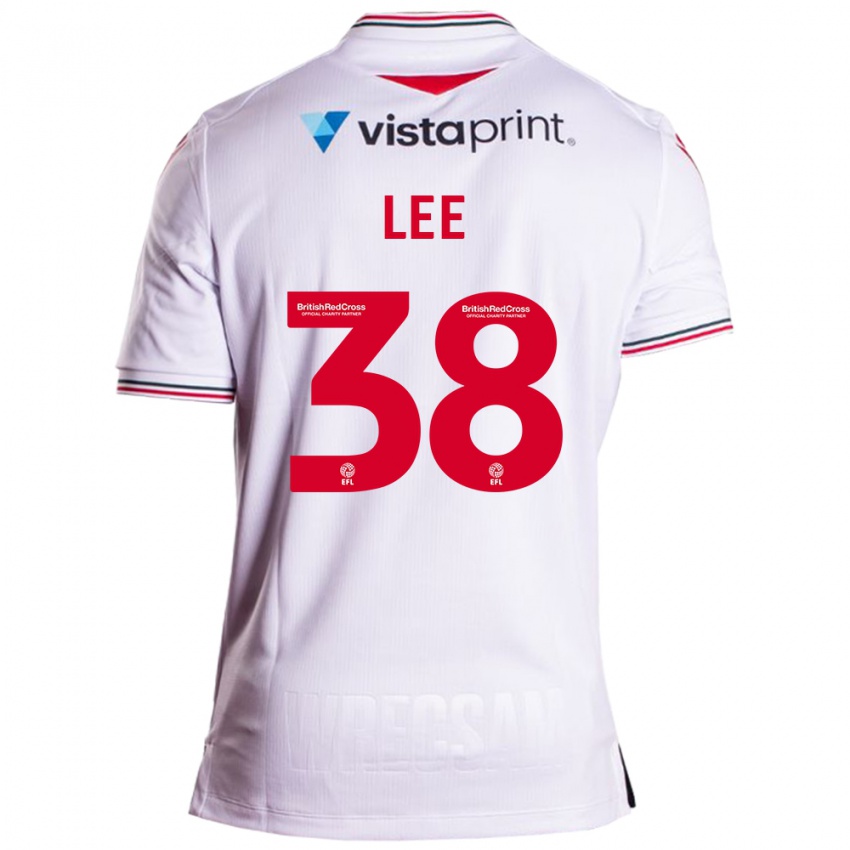 Hombre Camiseta Elliot Lee #38 Blanco 2ª Equipación 2023/24 La Camisa Argentina