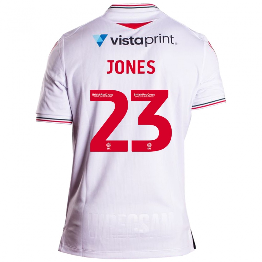 Hombre Camiseta Ruby Jones #23 Blanco 2ª Equipación 2023/24 La Camisa Argentina