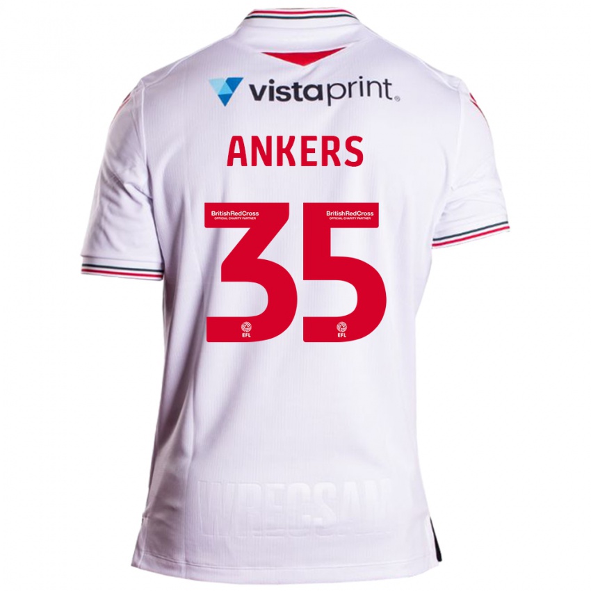 Hombre Camiseta Chloe Ankers #35 Blanco 2ª Equipación 2023/24 La Camisa Argentina