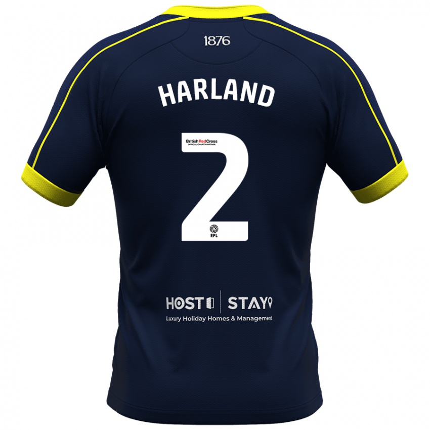 Hombre Camiseta Jane Harland #2 Armada 2ª Equipación 2023/24 La Camisa Argentina