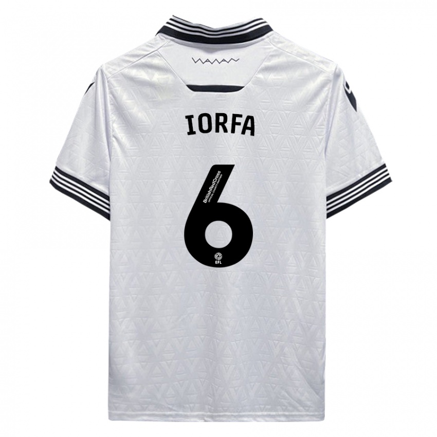 Hombre Camiseta Dominic Iorfa #6 Blanco 2ª Equipación 2023/24 La Camisa Argentina