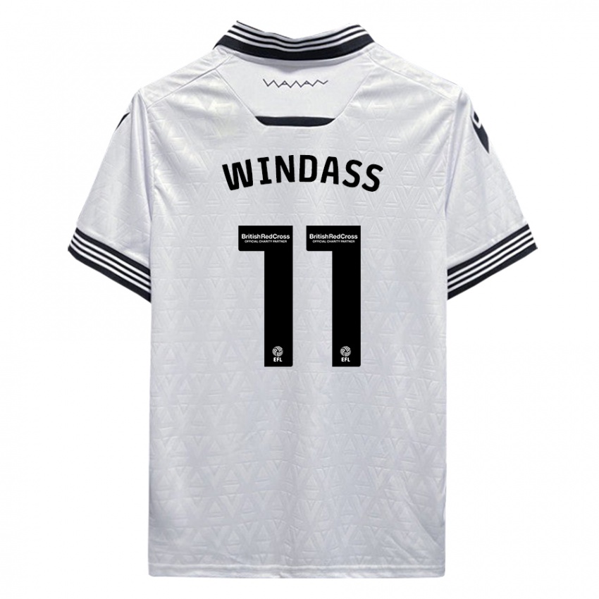 Hombre Camiseta Josh Windass #11 Blanco 2ª Equipación 2023/24 La Camisa Argentina