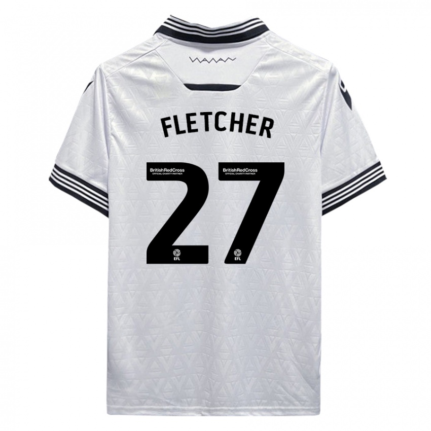 Hombre Camiseta Ashley Fletcher #27 Blanco 2ª Equipación 2023/24 La Camisa Argentina
