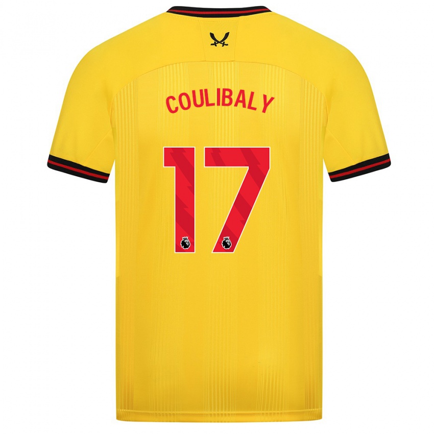 Hombre Camiseta Ismaila Coulibaly #17 Amarillo 2ª Equipación 2023/24 La Camisa Argentina