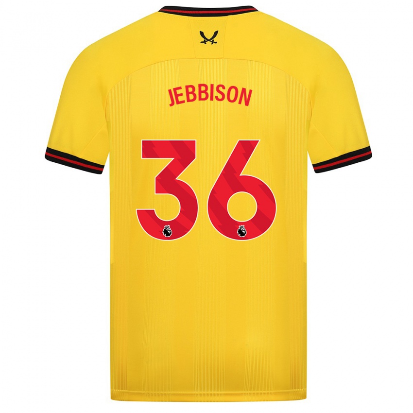 Hombre Camiseta Daniel Jebbison #36 Amarillo 2ª Equipación 2023/24 La Camisa Argentina