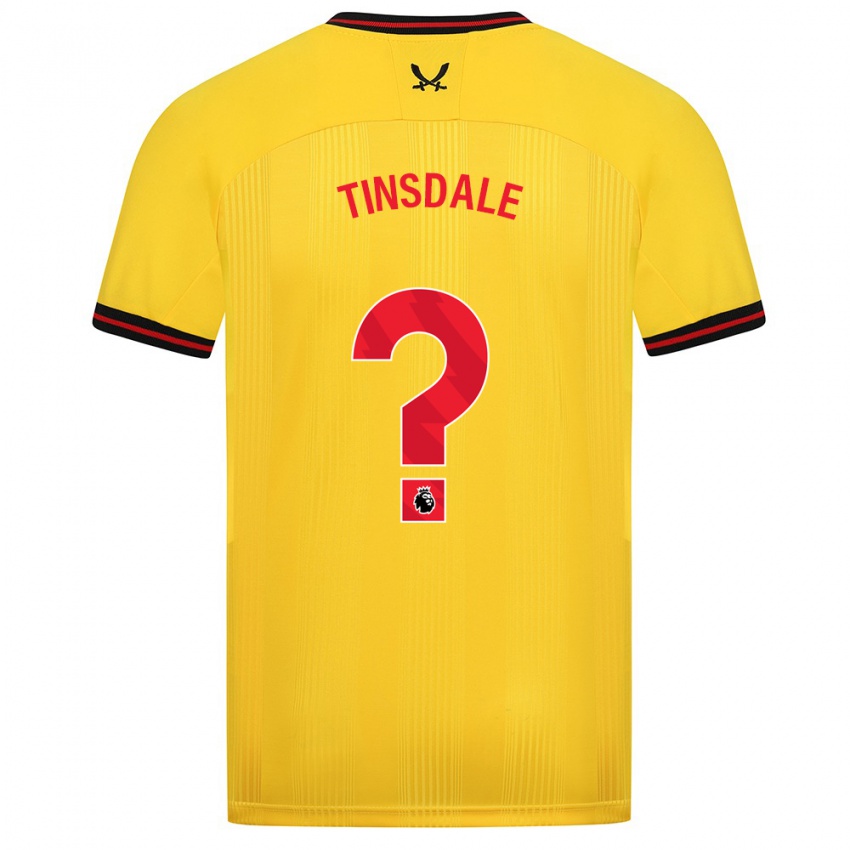 Hombre Camiseta Jay Tinsdale #0 Amarillo 2ª Equipación 2023/24 La Camisa Argentina