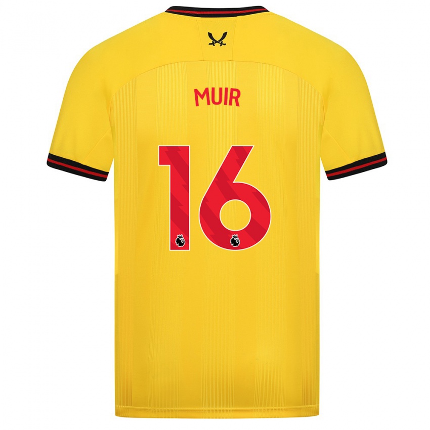 Hombre Camiseta Chene Muir #16 Amarillo 2ª Equipación 2023/24 La Camisa Argentina
