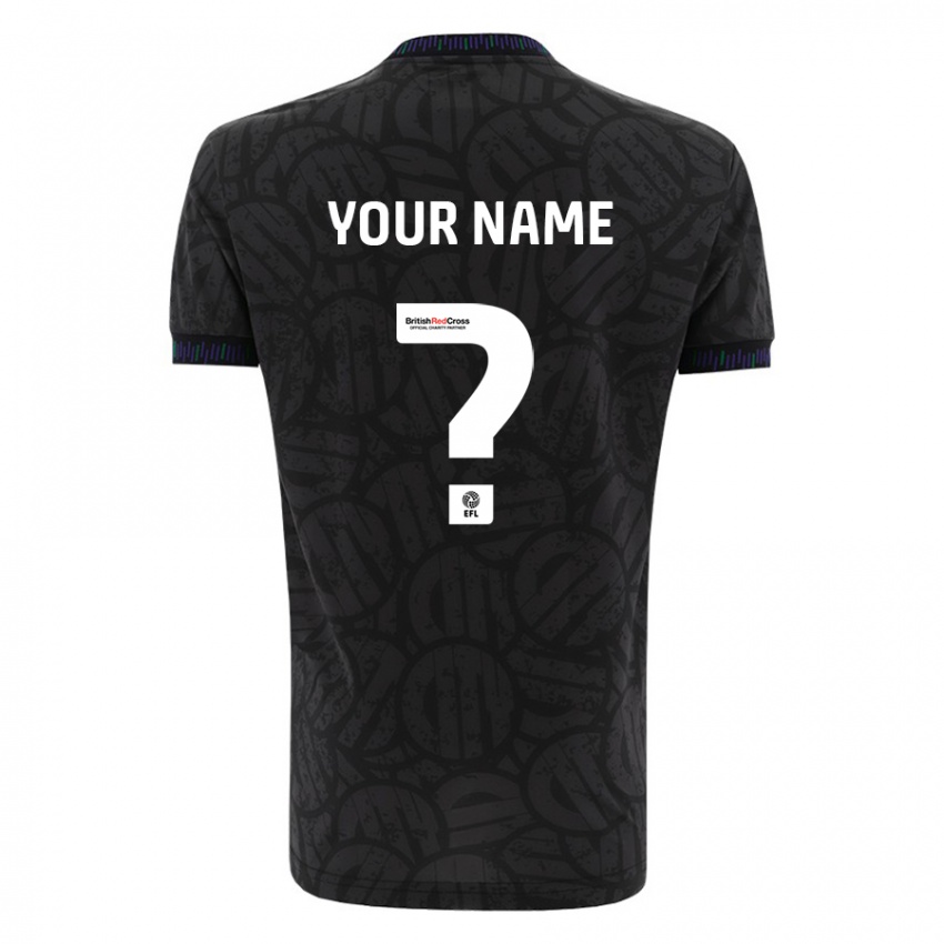 Hombre Camiseta Su Nombre #0 Negro 2ª Equipación 2023/24 La Camisa Argentina