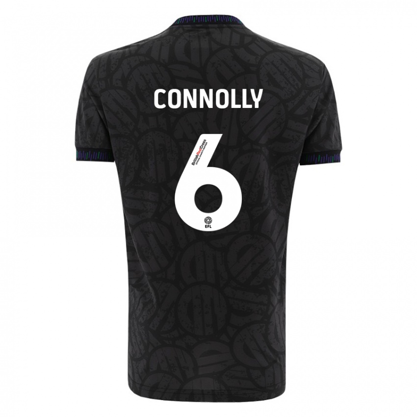 Hombre Camiseta Megan Connolly #6 Negro 2ª Equipación 2023/24 La Camisa Argentina