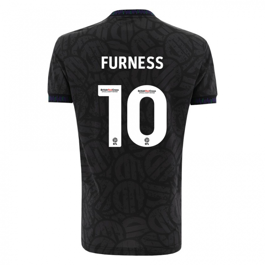 Hombre Camiseta Rachel Furness #10 Negro 2ª Equipación 2023/24 La Camisa Argentina