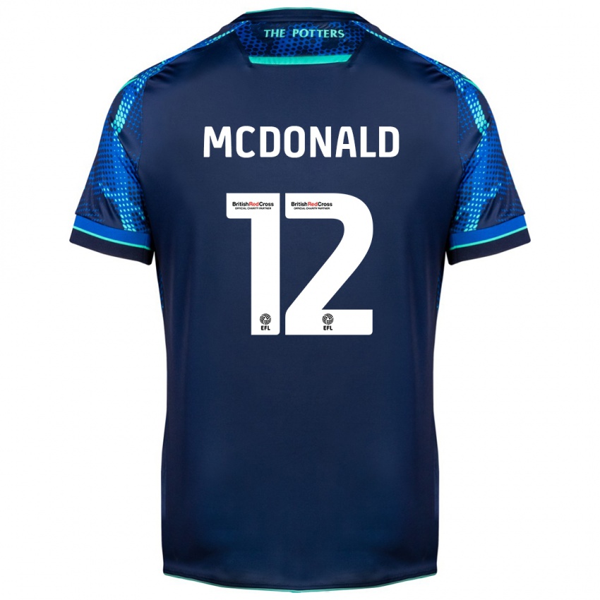 Hombre Camiseta Kayleigh Mcdonald #12 Armada 2ª Equipación 2023/24 La Camisa Argentina